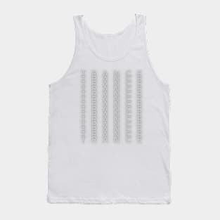 Trance Music Inspired T-Shirt - Repeating Word Art, Stylish Concert Attire, Ideal Gift for Electronic Music Enthusiasts Tank Top